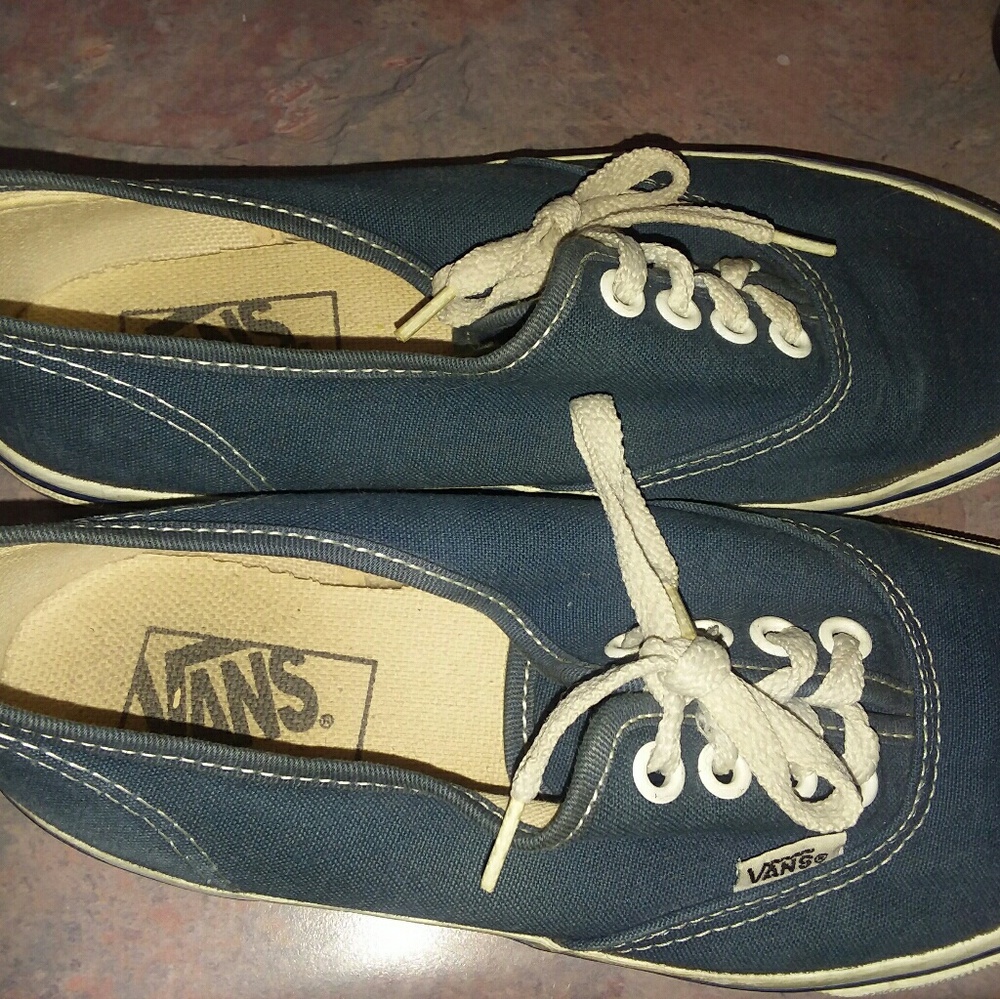 Vintage vans made in usa navy blue 6 (m)/7.5 (w)